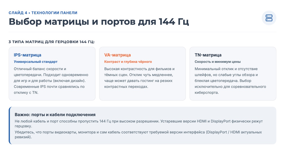 Монитор 144 Гц: стоит ли брать и что выбрать в 2026 году Монитор 144 Гц: стоит ли брать и что выбрать в 2026 году