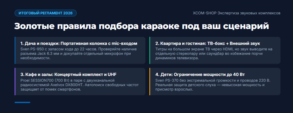 Караоке-система: рейтинг 2026 года — какой тип выбрать для дома, бара и детской комнаты Караоке-система: рейтинг 2026 года — какой тип выбрать для дома, бара и детской комнаты