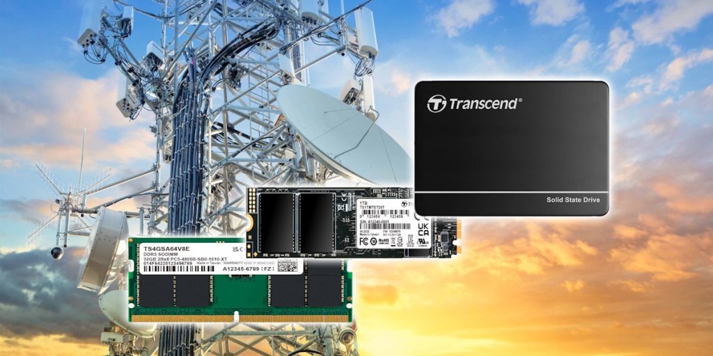 Комплектующие Transcend для сферы 5G-телекоммуникации