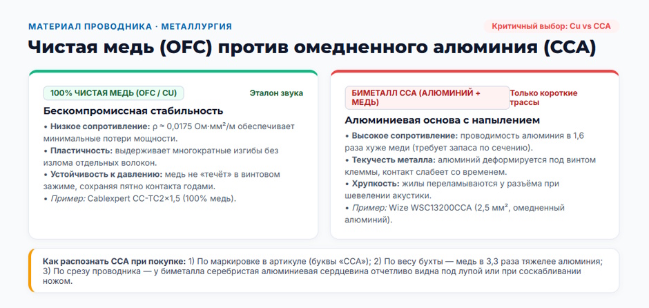 Акустический кабель для колонок и усилителя: как выбрать сечение, материал и оконцевание