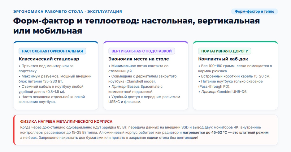Какая док-станция нужна под типовые задачи: короткий ответ