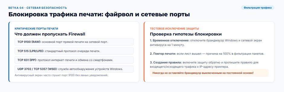 Принтер не печатает с компьютера: дерево диагностики для системного администратора