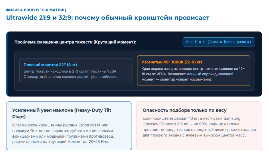 Кронштейн для монитора: виды крепления и топ кронштейнов 2026 года
