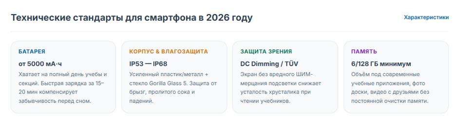 Как выбрать смартфон для школьника в 2026 году: полное руководство для родителей Как выбрать смартфон для школьника в 2026 году: полное руководство для родителей