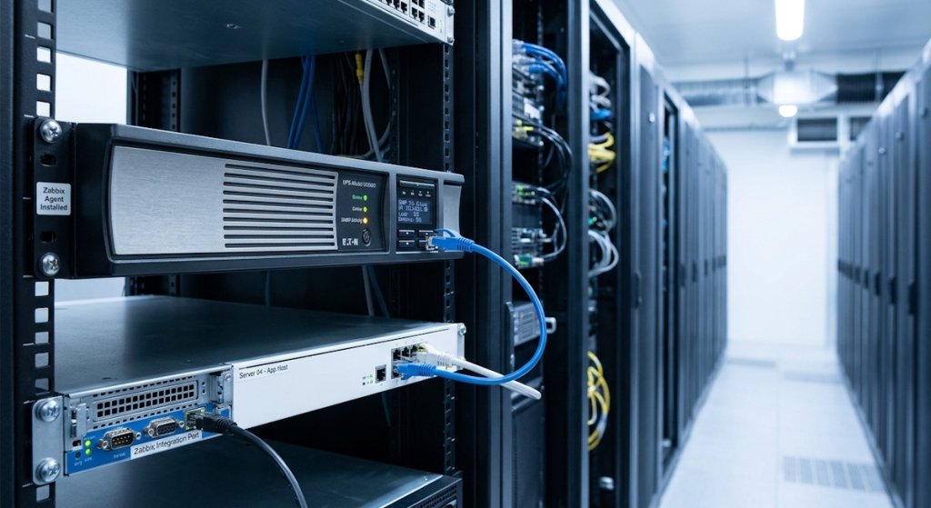 Мониторинг ИБП по SNMP: карта, интеграция с Zabbix и корректное выключение серверов