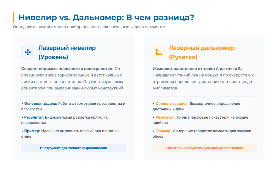 Как выбрать нивелир и дальномер в 2026: полный гид Как выбрать нивелир и дальномер в 2026: полный гид