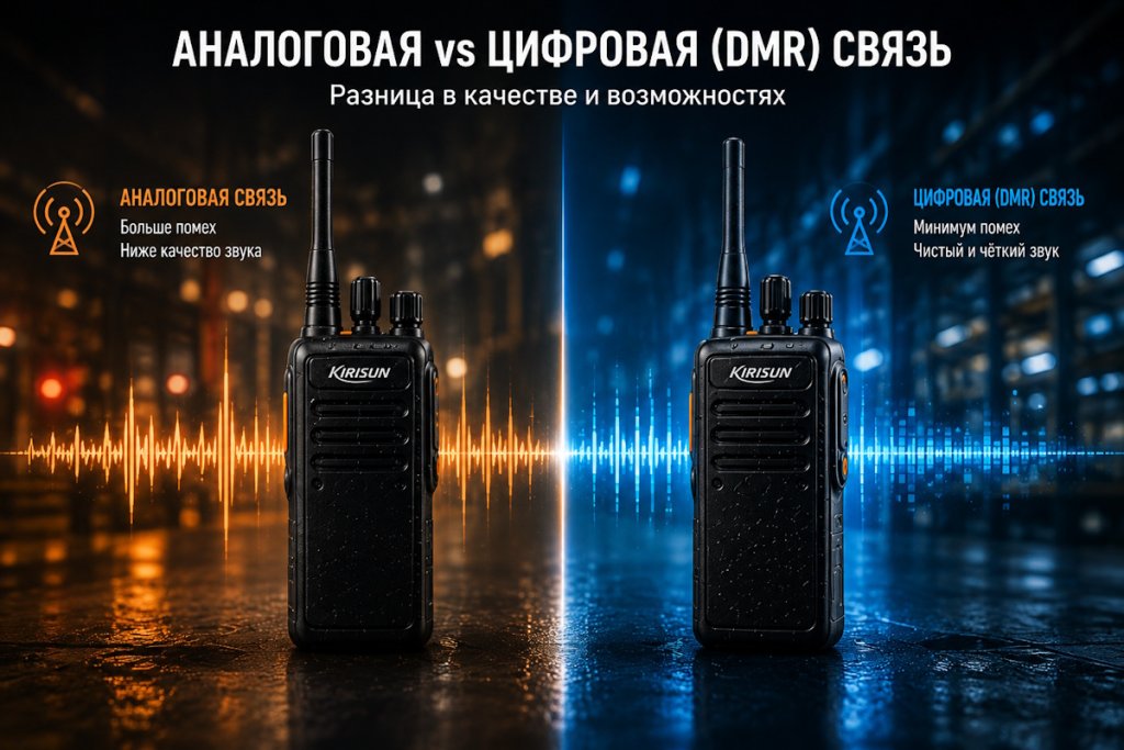 Цифровая или аналоговая рация: в чём разница и что выбрать для бизнеса