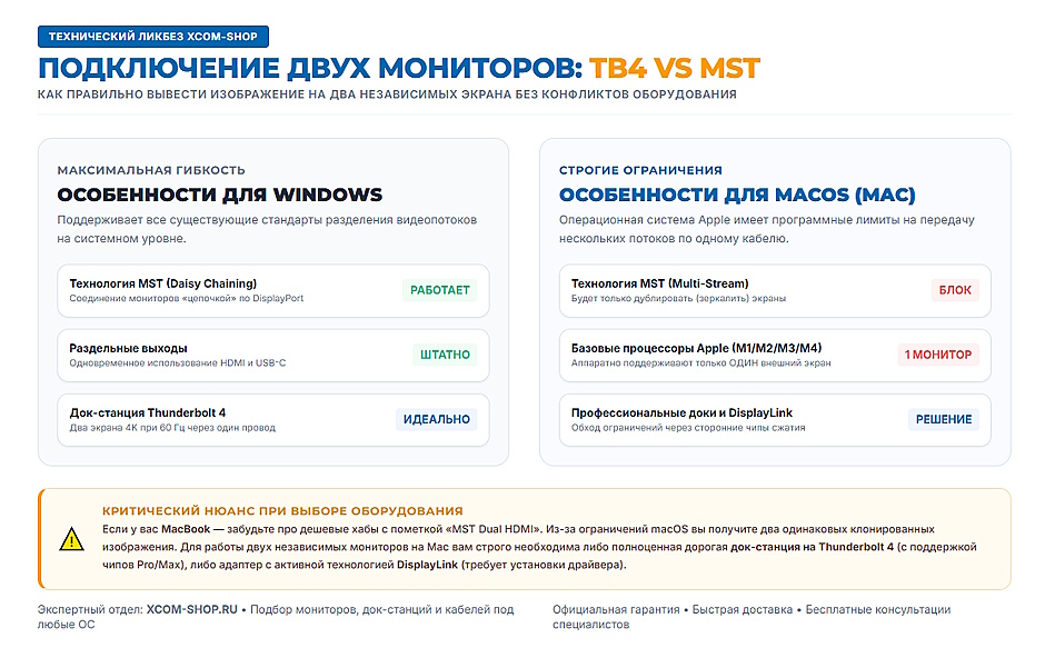 USB-C и Thunderbolt 4 для офиса: доки, адаптеры и подключение 2–3 мониторов к ноутбуку USB-C и Thunderbolt 4 для офиса: доки, адаптеры и подключение 2–3 мониторов к ноутбуку