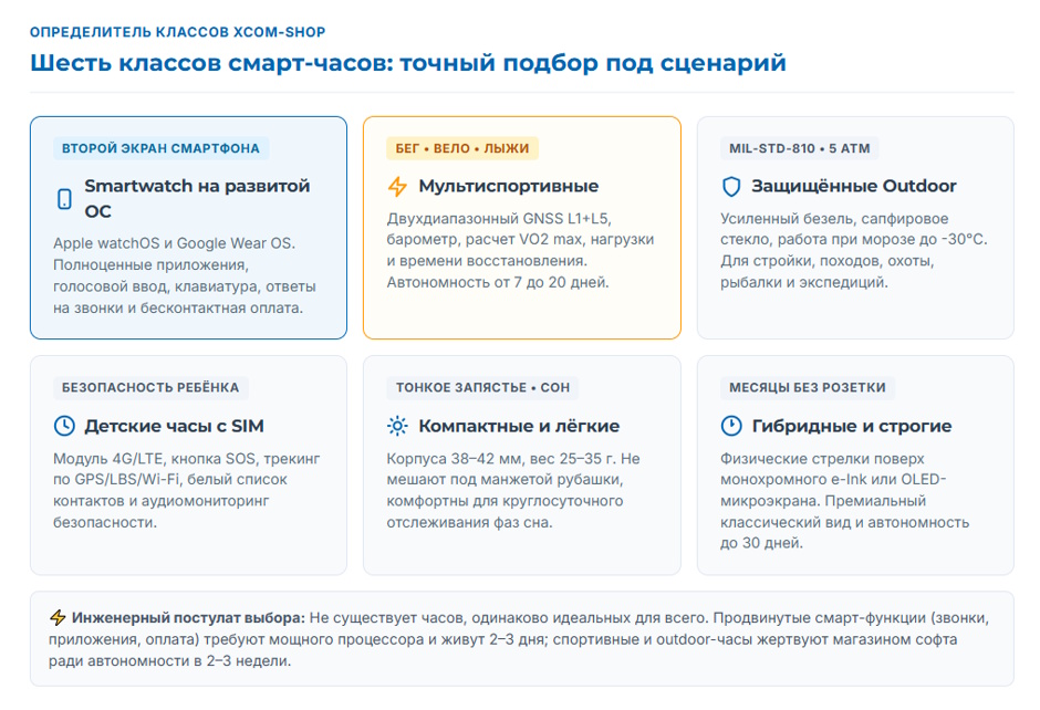 Смарт-часы 2026 года: рейтинг лучших моделей по классам и задачам