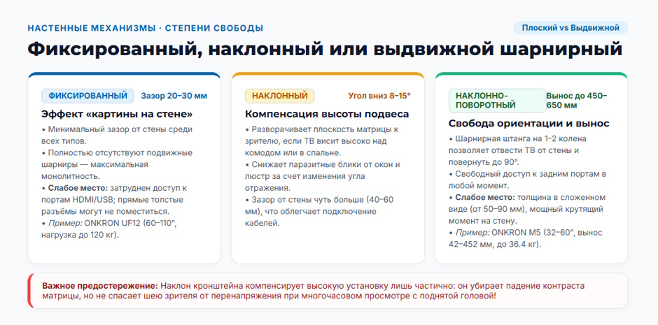 Кронштейн для телевизора: виды, параметры выбора и сценарии установки