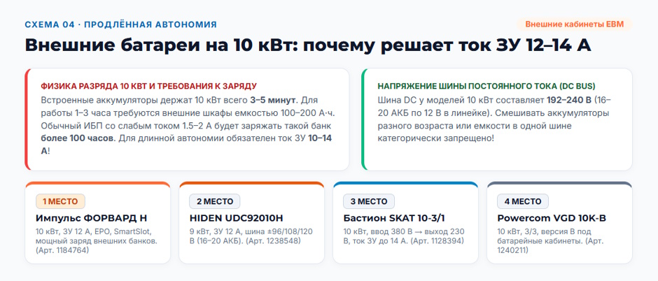ИБП 10 кВт: рейтинг 2026 года по схемам резервирования и обслуживаемости