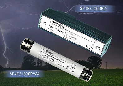 OSNOVO SP-IP/1000PD и SP-IP/1000PWA: грозозащита IP-инфраструктуры в любой сезон?>