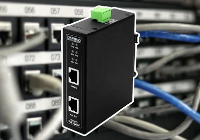 OSNOVO Midspan-1/303G: промышленный PoE-инжектор мощностью 30 Вт с грозозащитой?>
